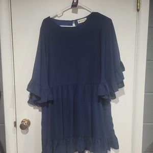 (082)Women's The Impeccable Pig Navy Dress, Med